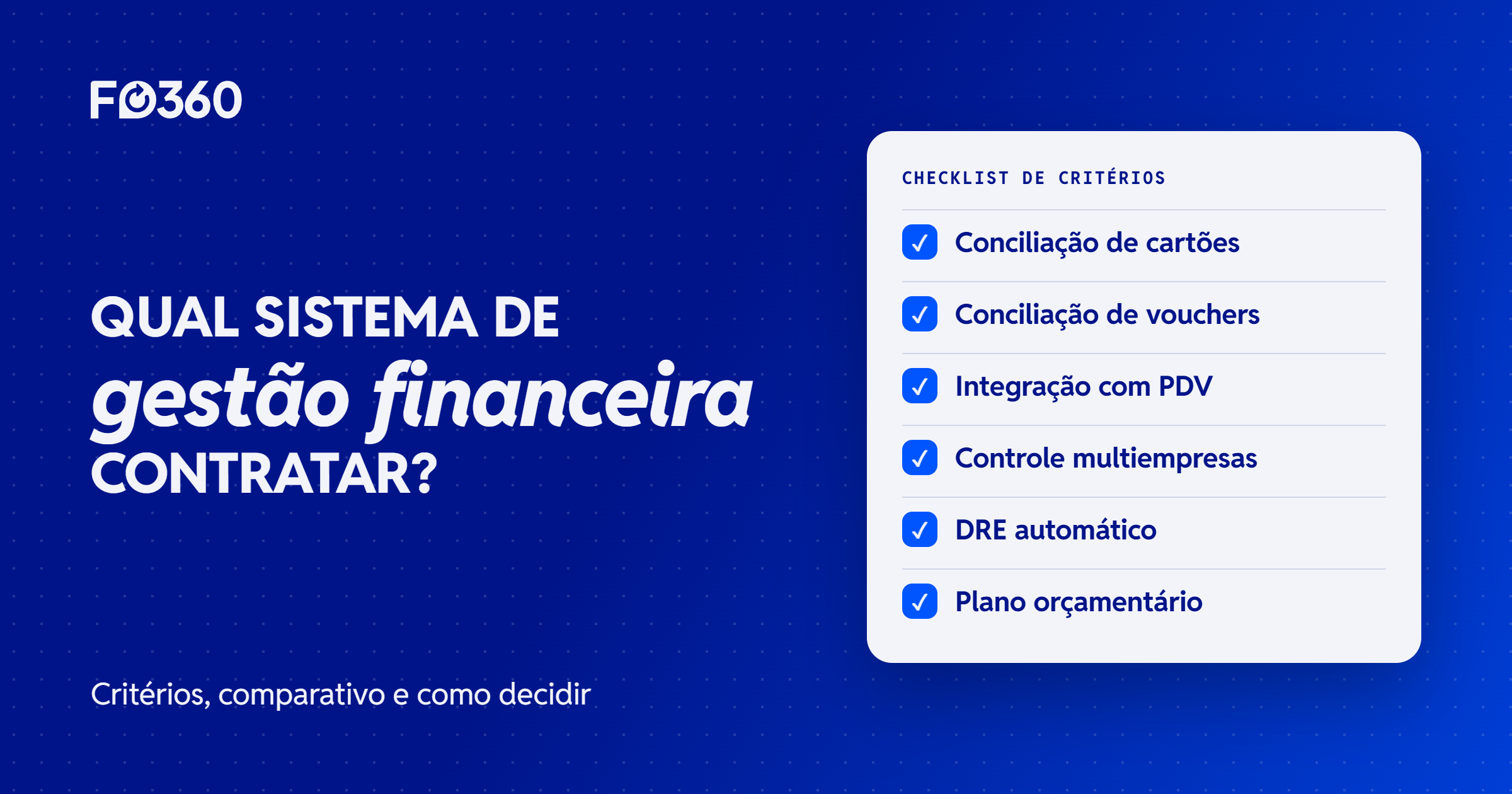 Qual sistema de gestão financeira contratar?